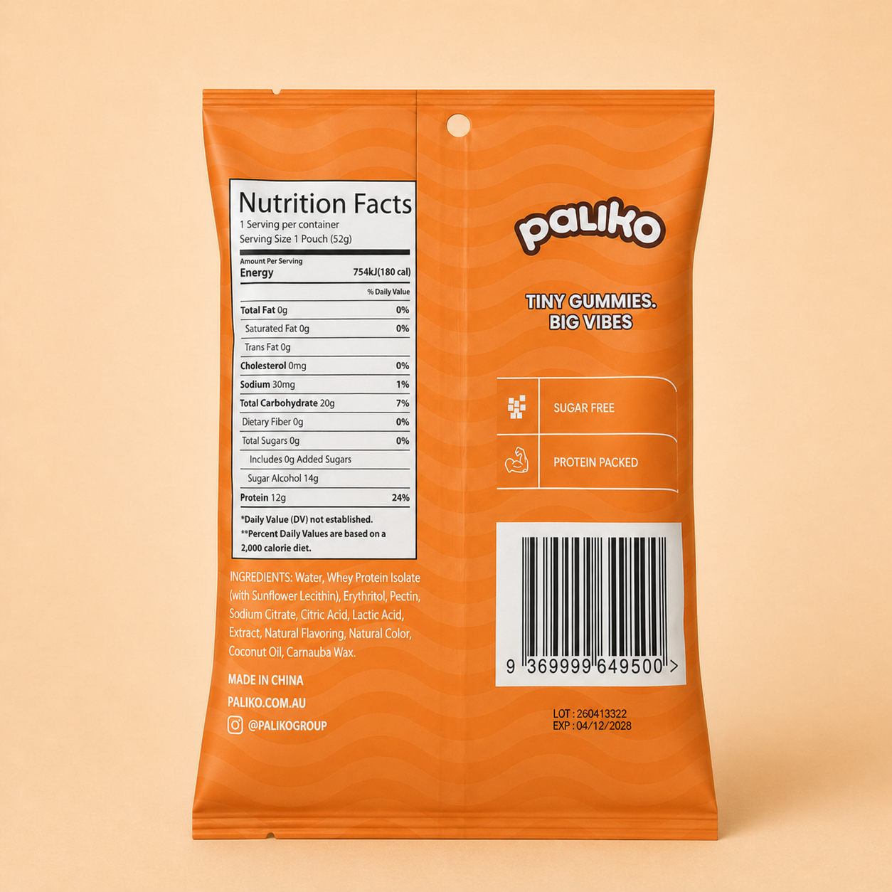 Paliko Tropical Protein Gummies - 10 Pack